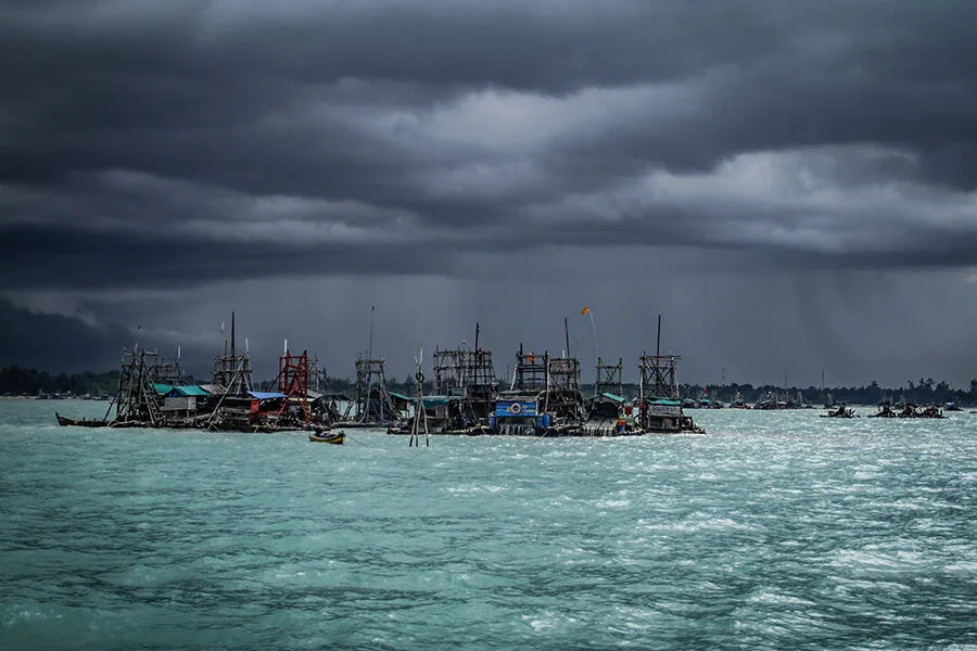 Aktivitas tambang timah laut menjadi salah satu penyumbang terbesar pencemaran laut di bangka belitung. foto nopri ismi