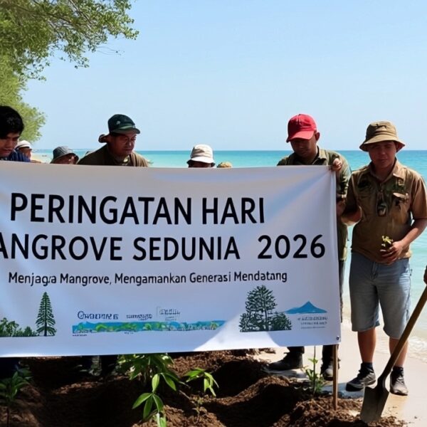 1.000 Bibit Mangrove Ditanam di Batu Bedil, Belitung Peringati Hari Mangrove Sedunia 2026