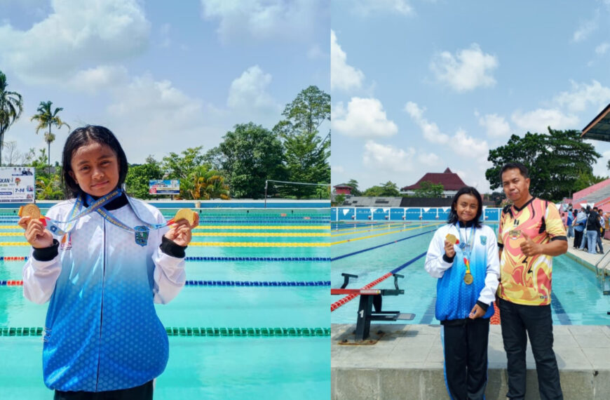 Harumkan Nama Belitung, Azahra Sabet Dua Emas O2SN dan Lolos ke Tingkat Nasional