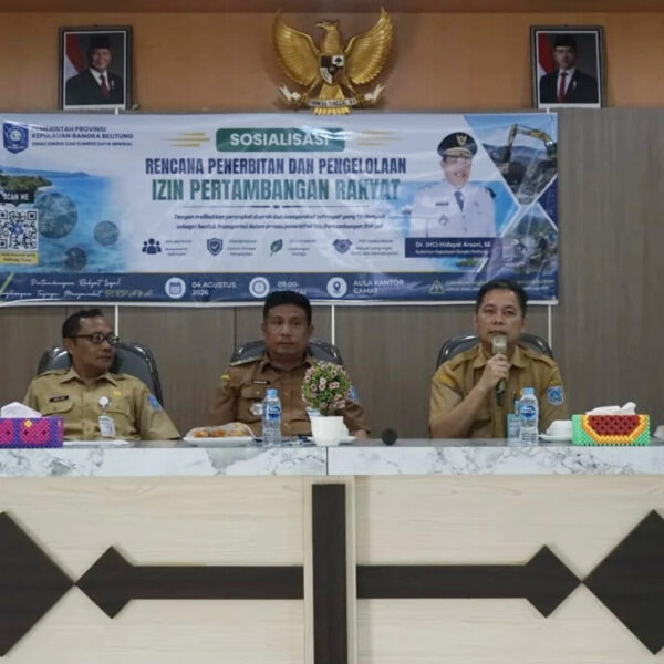 Pemprov Babel Kebut IPR di Gantung, 392,74 Ha WPR Siap Dilegalkan