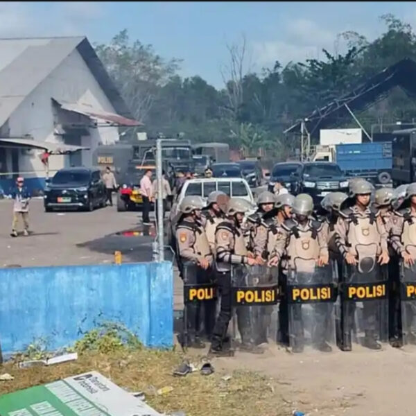 Gudang GBT PT Timah di Selinsing Dijaga Ketat TNI-Polri Pasca Kerusuhan Penambang
