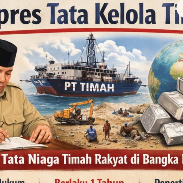Perpres Tata Kelola Timah Diteken Prabowo, PT Timah Bisa Serap Bijih Rakyat Babel