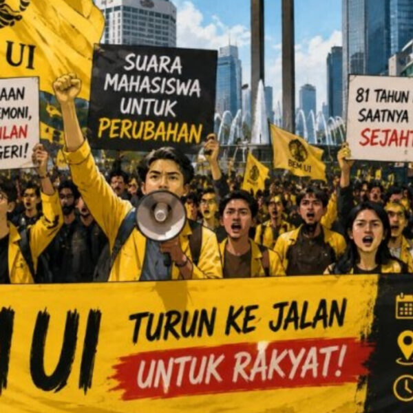 BEM UI dan Aliansi Mahasiswa Gelar Aksi “Merebut Kemerdekaan” di Bundaran HI 18 Agustus