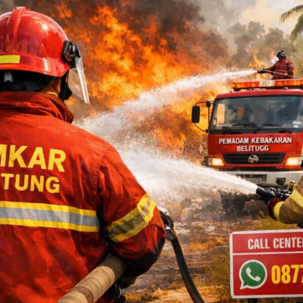 BPBD Belitung Luncurkan Hotline WhatsApp 0877-7192-2112, Damkar Imbau Warga Waspada Kebakaran