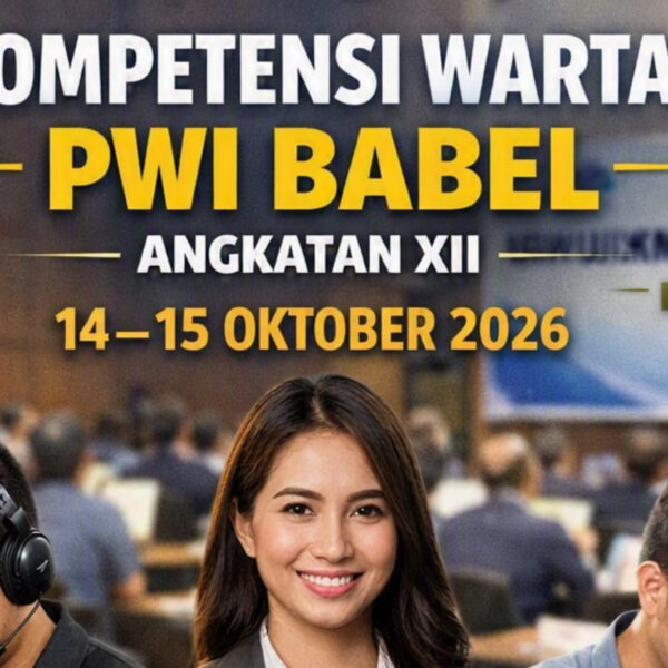 PWI Babel Gelar UKW Angkatan XII, 14–15 Oktober 2026: Sinergi dengan Pemprov Dorong Profesionalisme Jurnalis
