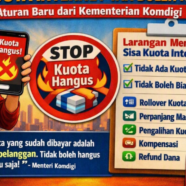 Komdigi Larang Operator Hapus Sisa Kuota Internet, Tenggat Laporan 28 September 2026