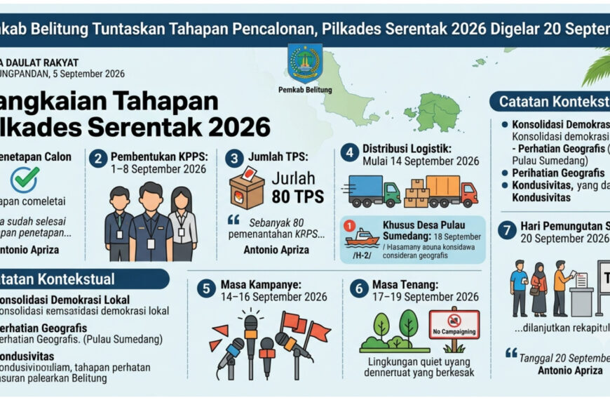 Pemkab Belitung Tuntaskan Tahapan Pencalonan, Pilkades Serentak 2026 Digelar 20 September