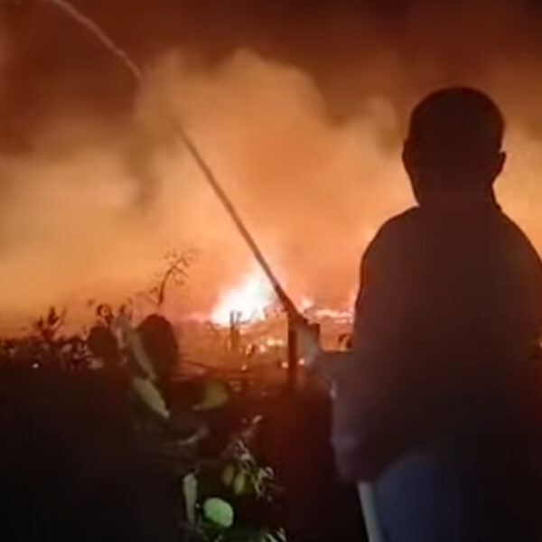 0,8 Hektare Kebun di Dusun Nyuruk Beltim Terbakar, Polisi Imbau Warga Stop Bakar Lahan