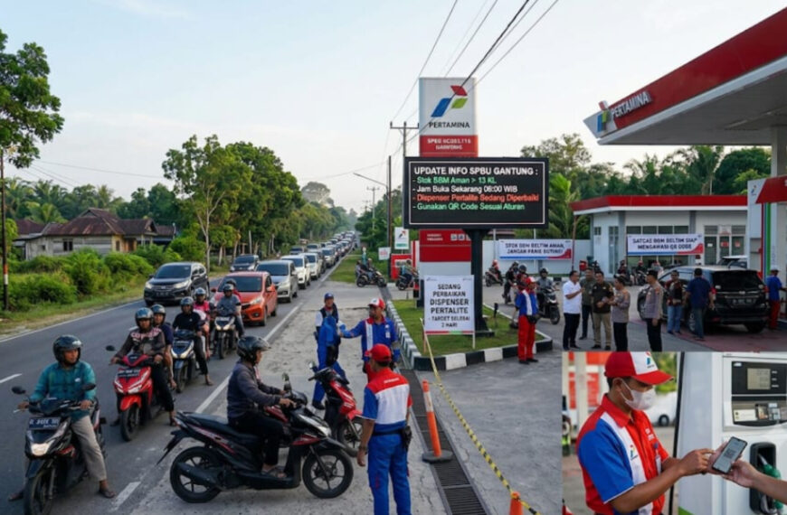 Pertamina Pastikan Stok BBM di SPBU Gantung Aman, Antrean Panjang Dipicu 3 Faktor
