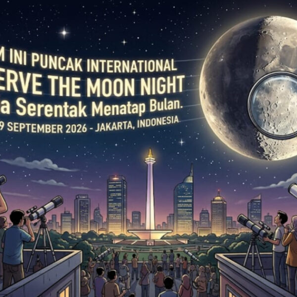 Malam Ini Puncak International Observe the Moon Night 2026: Dunia Serentak Menatap Bulan