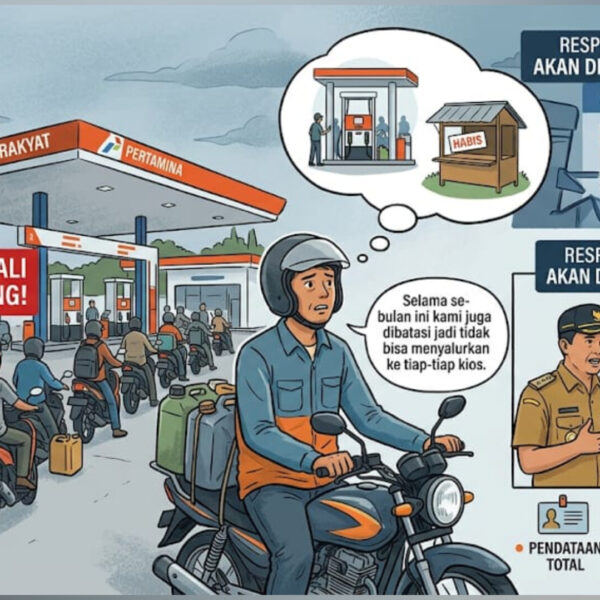 “Cuma Bisa Isi 1-2 Kali Sehari, Kios Kosong!” – Curhatan Pengerit Motor Belitung di Tengah Aturan Ganjil-Genap BBM*