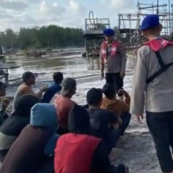 Polairud Tertibkan Tambang Ilegal di DAS Mekar Jaya Belitung Timur, AKBP Husni Thamrin Pimpin Penindakan