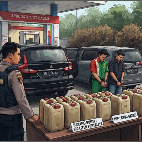 Polres Belitung Bongkar Penyelewengan BBM di SPBU Badau, 3 Pelaku Diamankan Termasuk Oknum Petugas