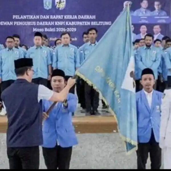 Ferian Rebieyansyah Resmi Dilantik Sebagai Ketua DPD KNPI Belitung Periode 2026-2029