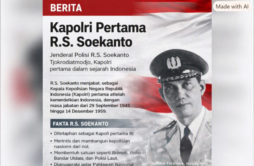 Mengenal R.S. Soekanto, Kapolri Pertama dan Bapak Kepolisian Indonesia