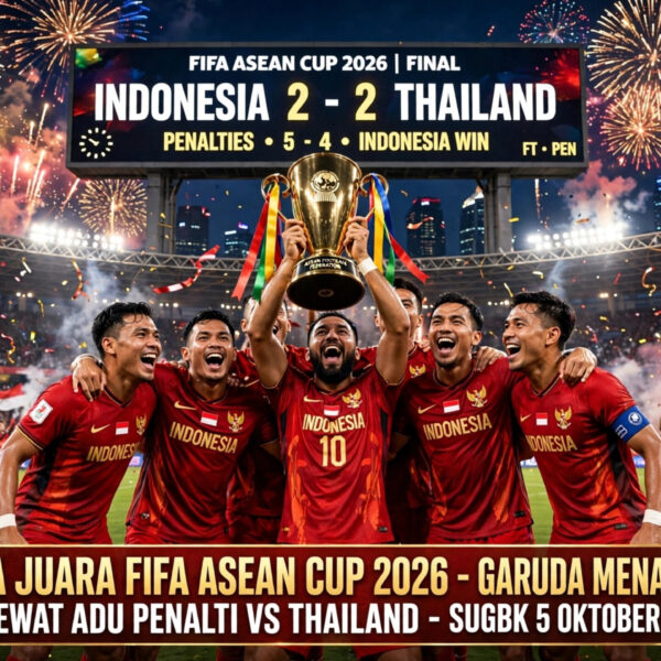BREAKING NEWS: Indonesia Juara FIFA ASEAN Cup 2026! Kalahkan Thailand Lewat Adu Penalti Dramatis di GBK