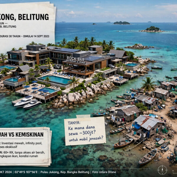 Sewa Pulau Jukong Rp300 Juta 30 Tahun, Aset Desa Tanjung Binga Diduga Dijual Murah dan Langgar Permendagri