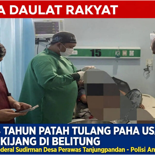 Pelajar 14 Tahun di Belitung Patah Tulang Paha Usai Tabrak Belakang Kijang di Jalan Jenderal Sudirman