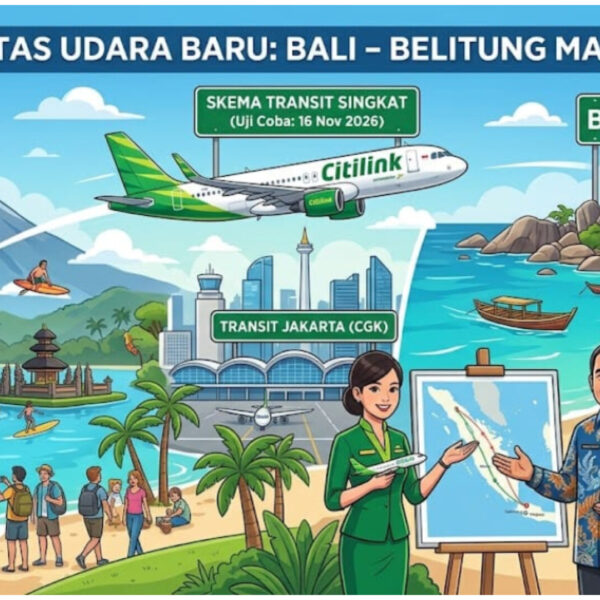Pemkab Belitung Jajaki Rute Bali–Belitung Bareng Citilink, Uji Coba Transit Singkat 16 November
