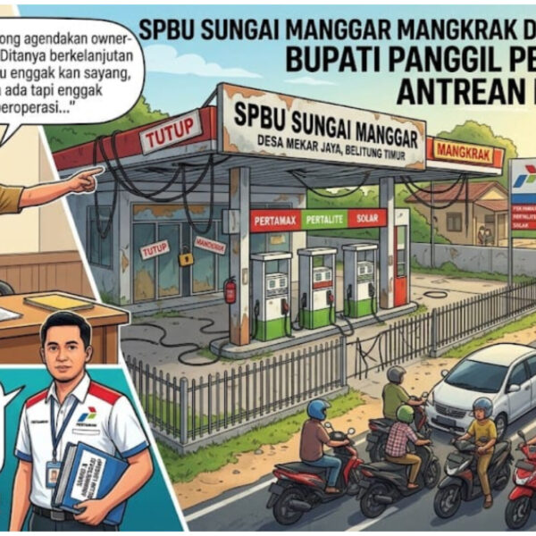 SPBU Sungai Manggar di Desa Mekar Jaya Mangkrak, Bupati Beltim Panggil Pemilik Minta Kepastian Operasional